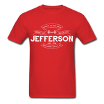 Jefferson County Vintage Banner T-Shirt - red