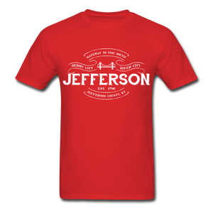 Jefferson County Vintage Banner T-Shirt - red