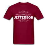 Jefferson County Vintage Banner T-Shirt - burgundy