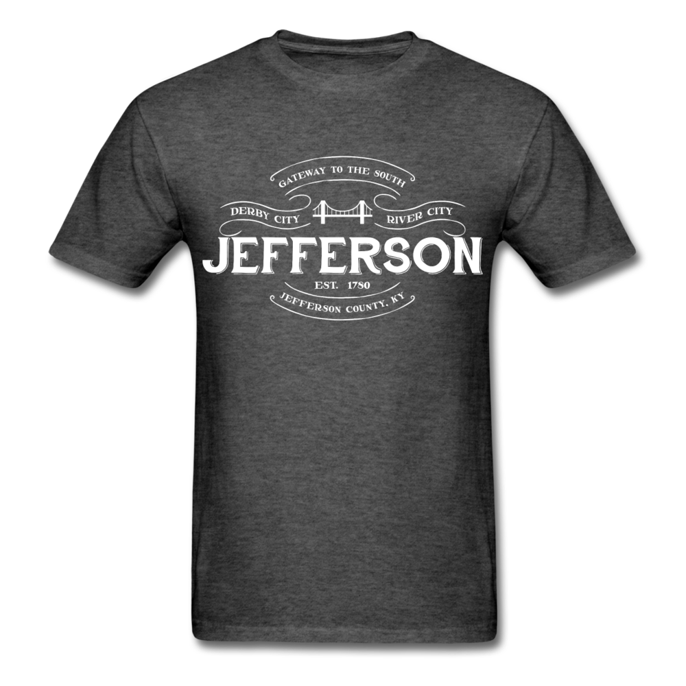 Jefferson County Vintage Banner T-Shirt - heather black