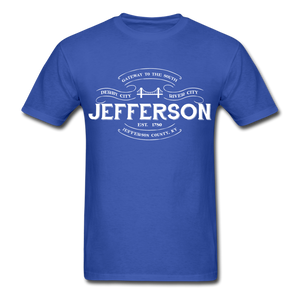 Jefferson County Vintage Banner T-Shirt - royal blue