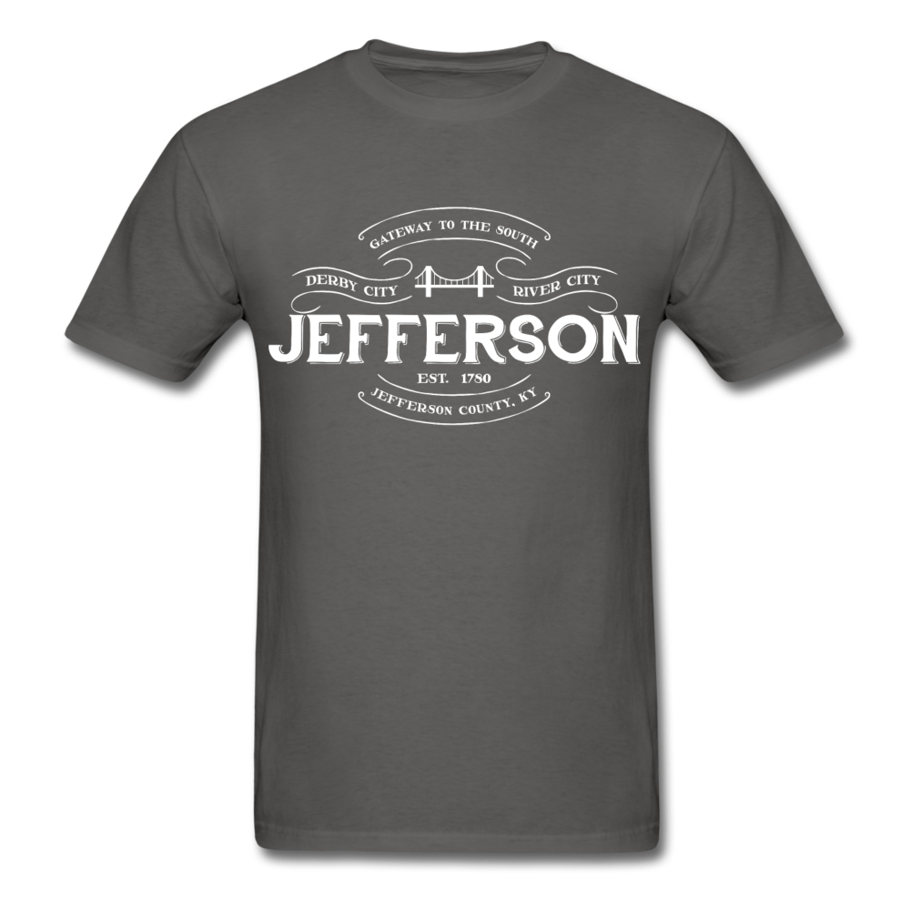 Jefferson County Vintage Banner T-Shirt - charcoal