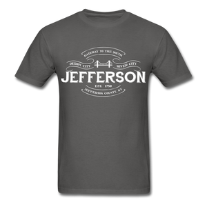 Jefferson County Vintage Banner T-Shirt - charcoal