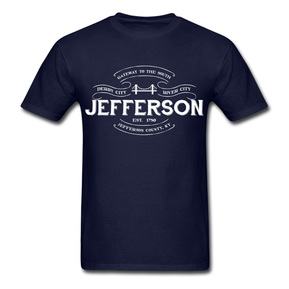 Jefferson County Vintage Banner T-Shirt - navy