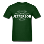 Jefferson County Vintage Banner T-Shirt - forest green