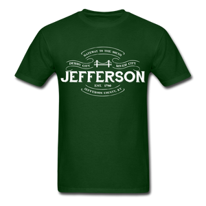 Jefferson County Vintage Banner T-Shirt - forest green