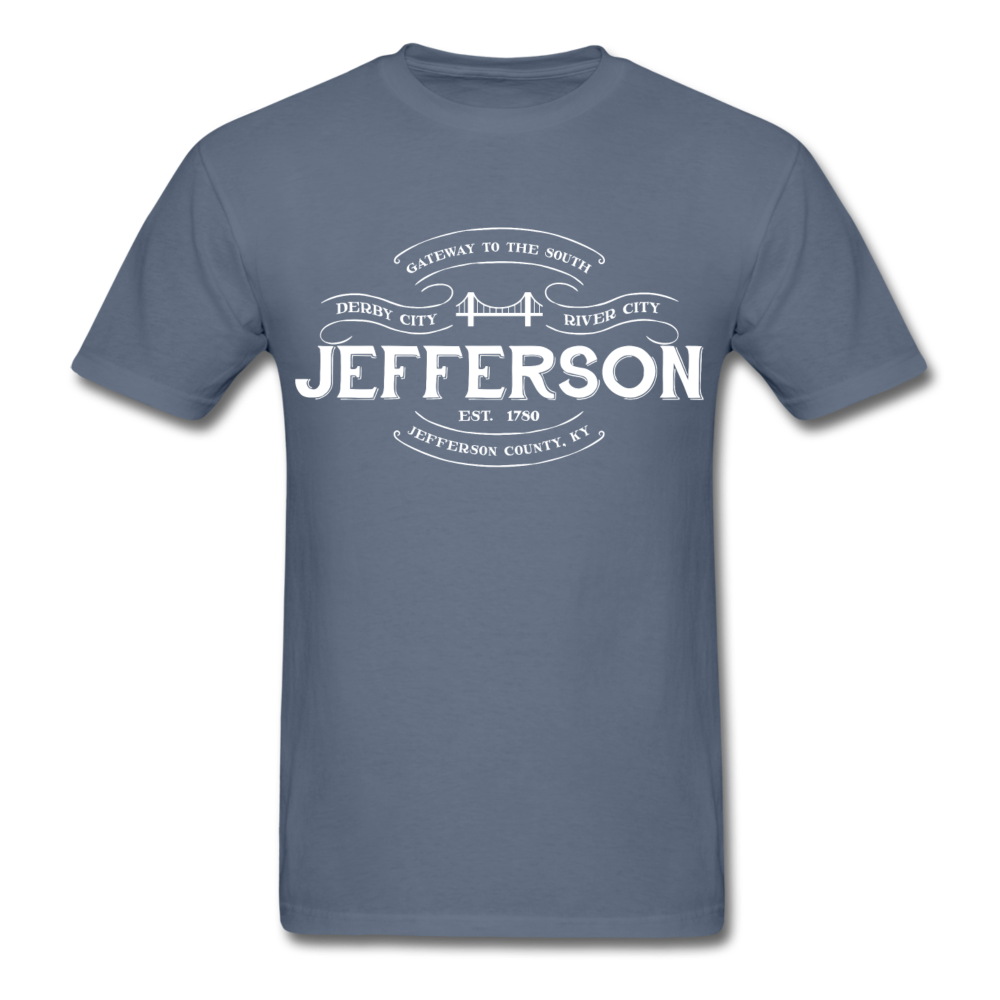 Jefferson County Vintage Banner T-Shirt - denim