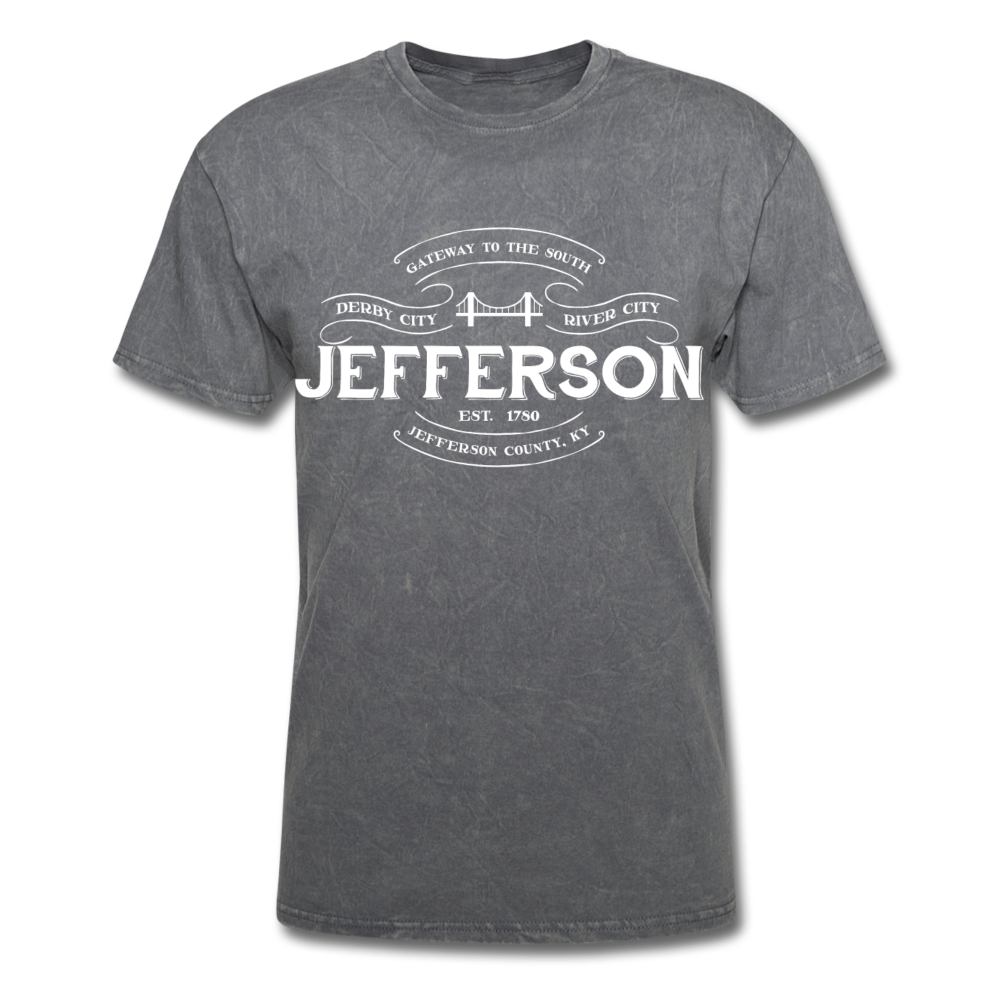 Jefferson County Vintage Banner T-Shirt - mineral charcoal gray