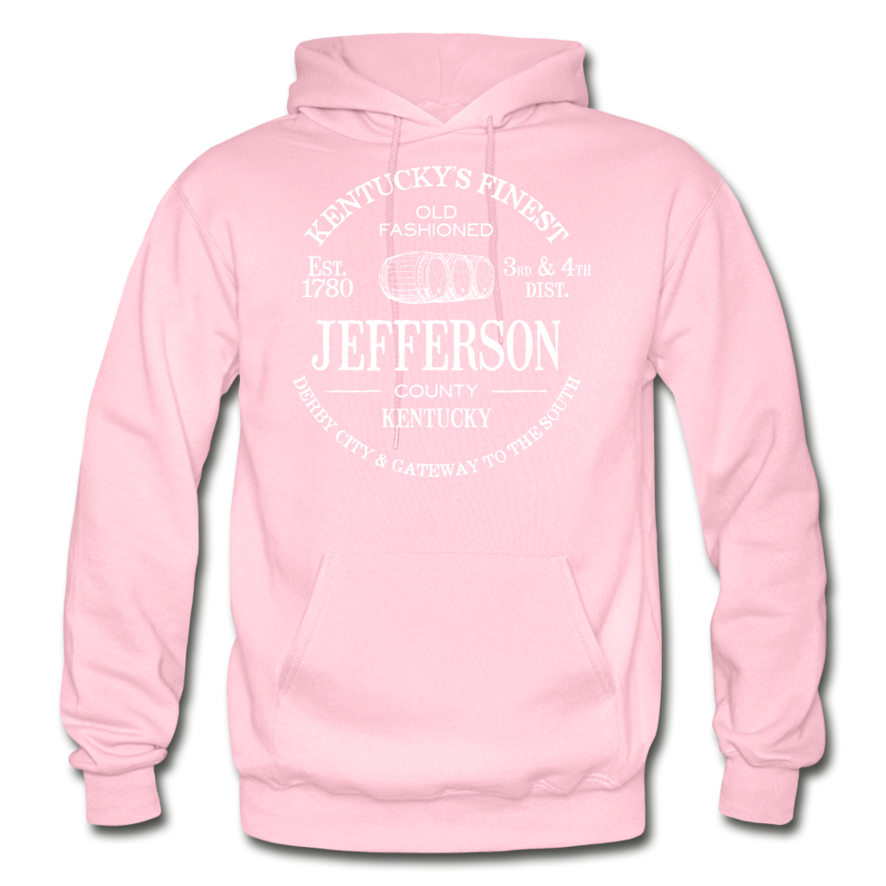 Jefferson County Vintage KY's Finest Hoodie - light pink