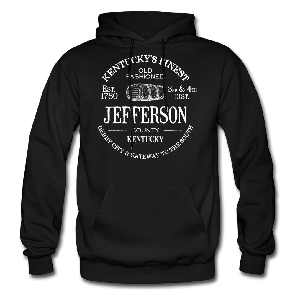 Jefferson County Vintage KY's Finest Hoodie - black