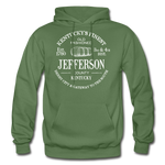 Jefferson County Vintage KY's Finest Hoodie - military green