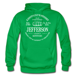 Jefferson County Vintage KY's Finest Hoodie - kelly green