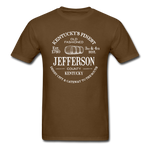 Jefferson County Vintage KY's Finest T-Shirt - brown