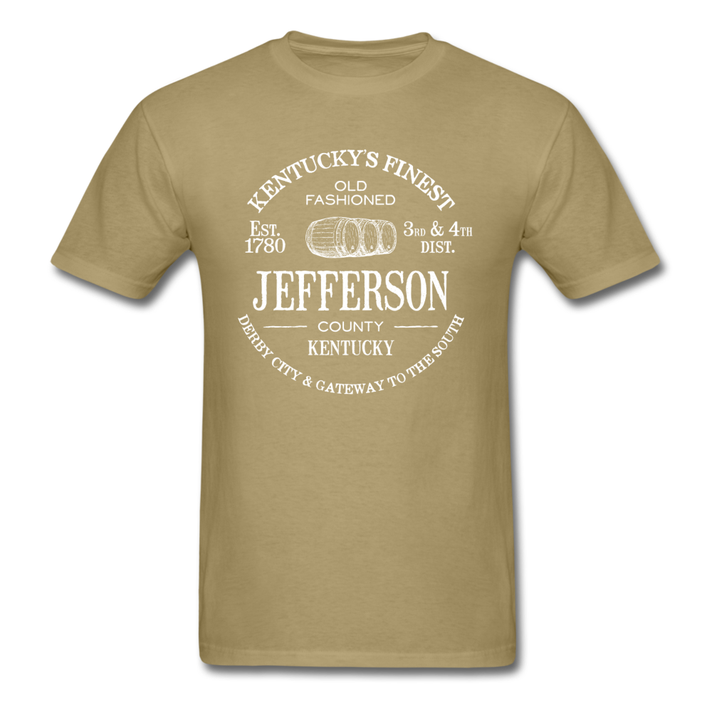 Jefferson County Vintage KY's Finest T-Shirt - khaki