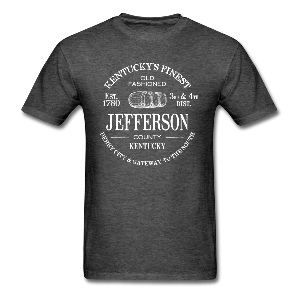 Jefferson County Vintage KY's Finest T-Shirt - heather black