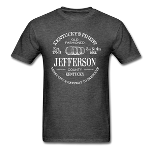 Jefferson County Vintage KY's Finest T-Shirt - heather black