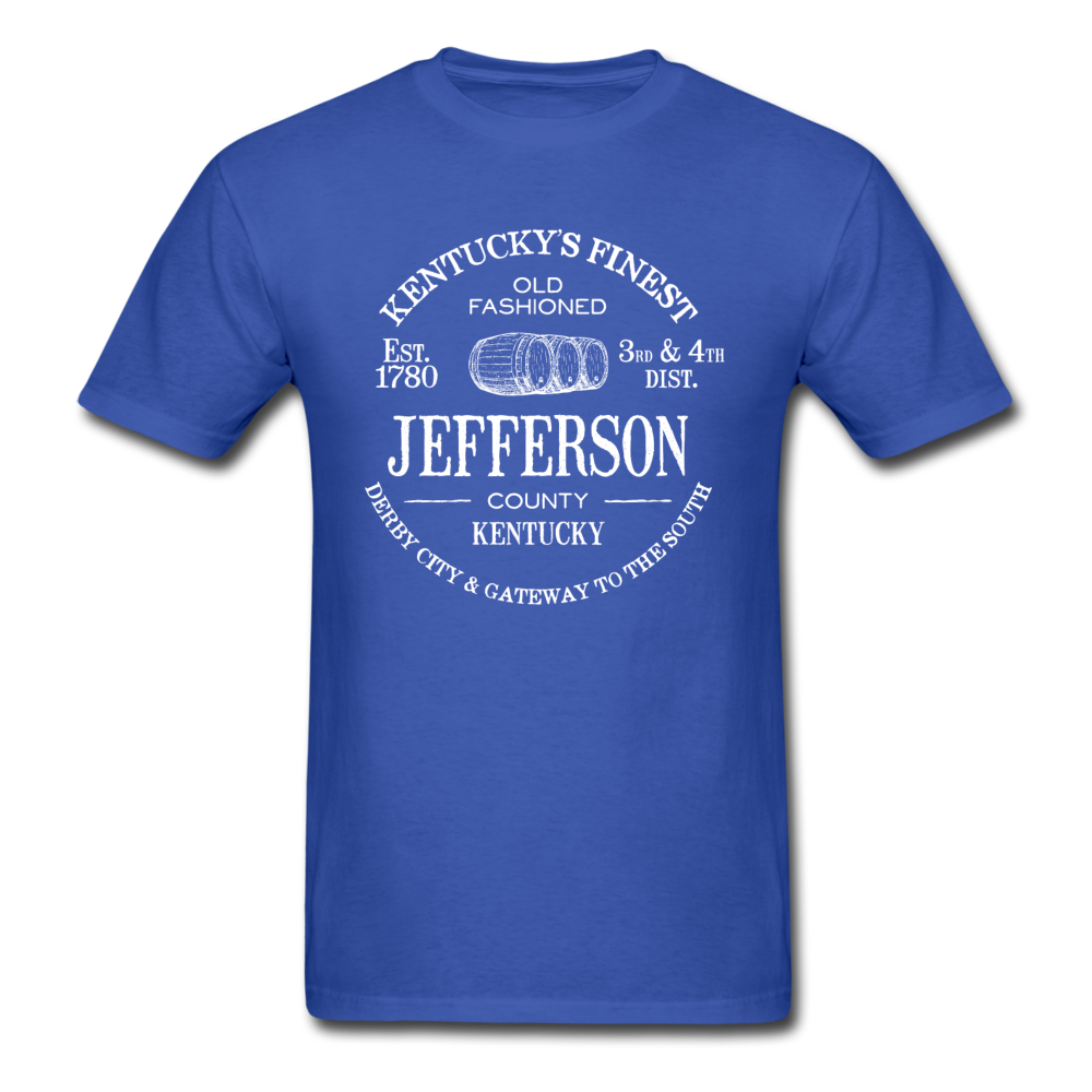 Jefferson County Vintage KY's Finest T-Shirt - royal blue