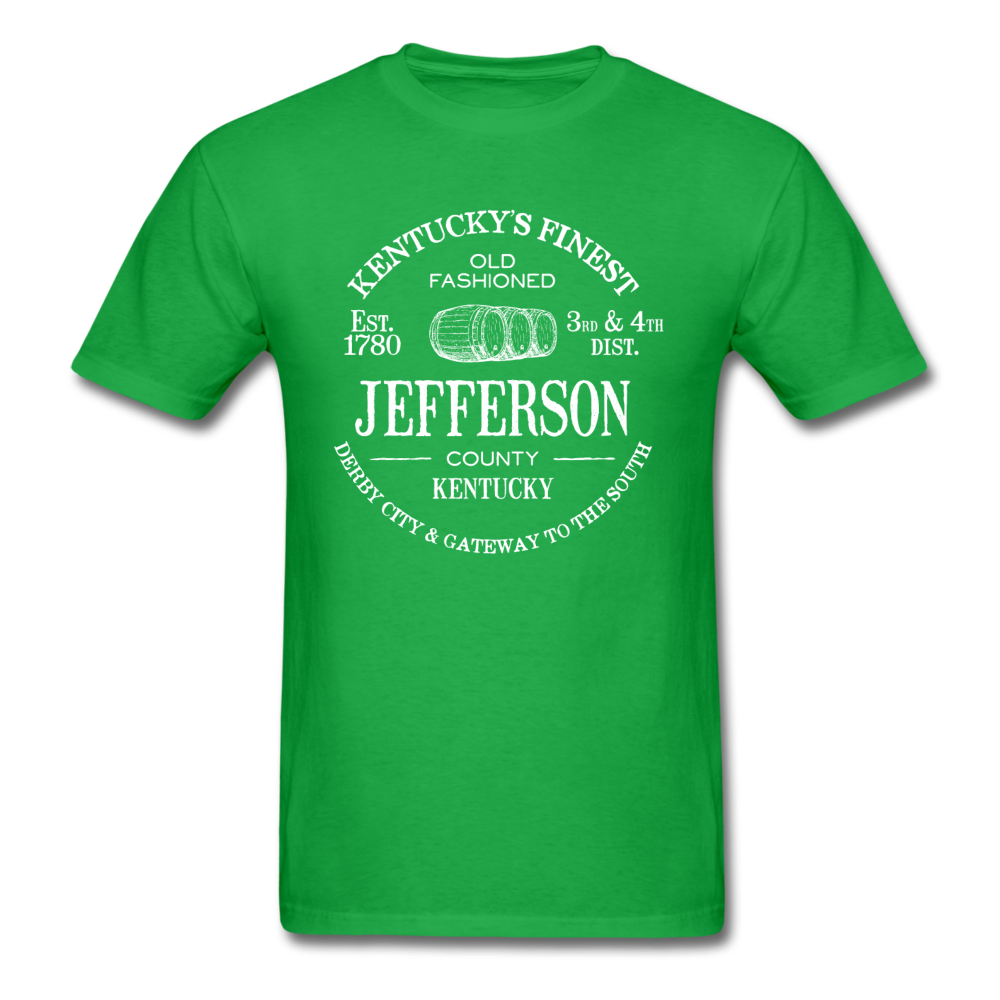 Jefferson County Vintage KY's Finest T-Shirt - bright green