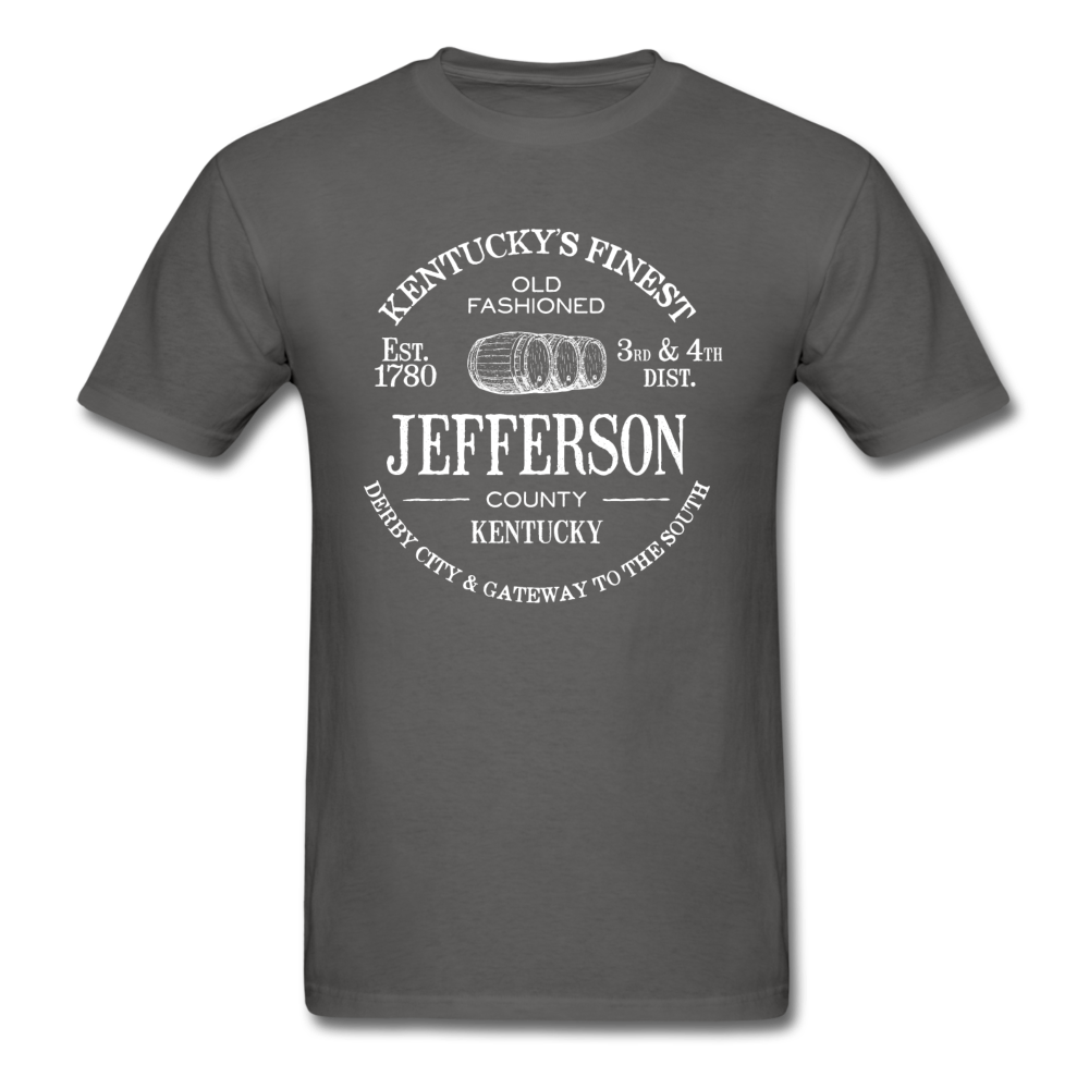 Jefferson County Vintage KY's Finest T-Shirt - charcoal