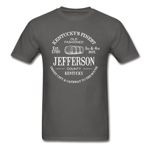 Jefferson County Vintage KY's Finest T-Shirt - charcoal