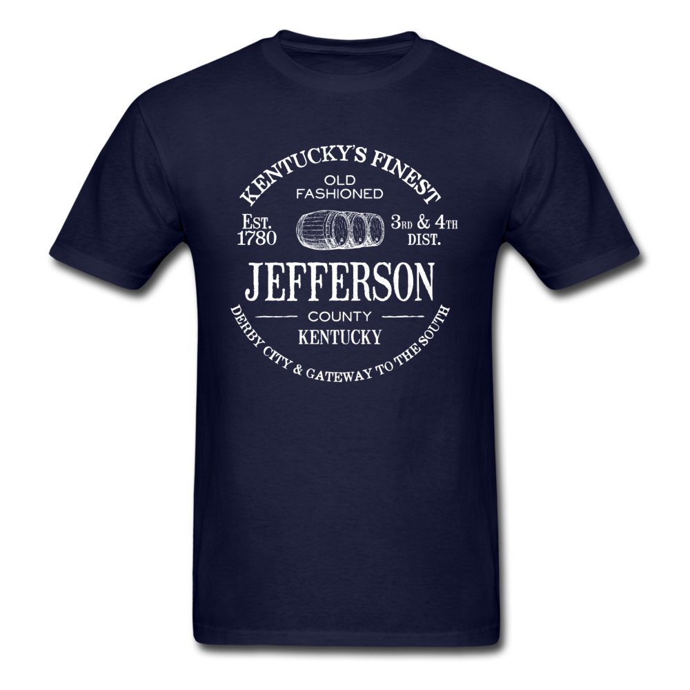 Jefferson County Vintage KY's Finest T-Shirt - navy