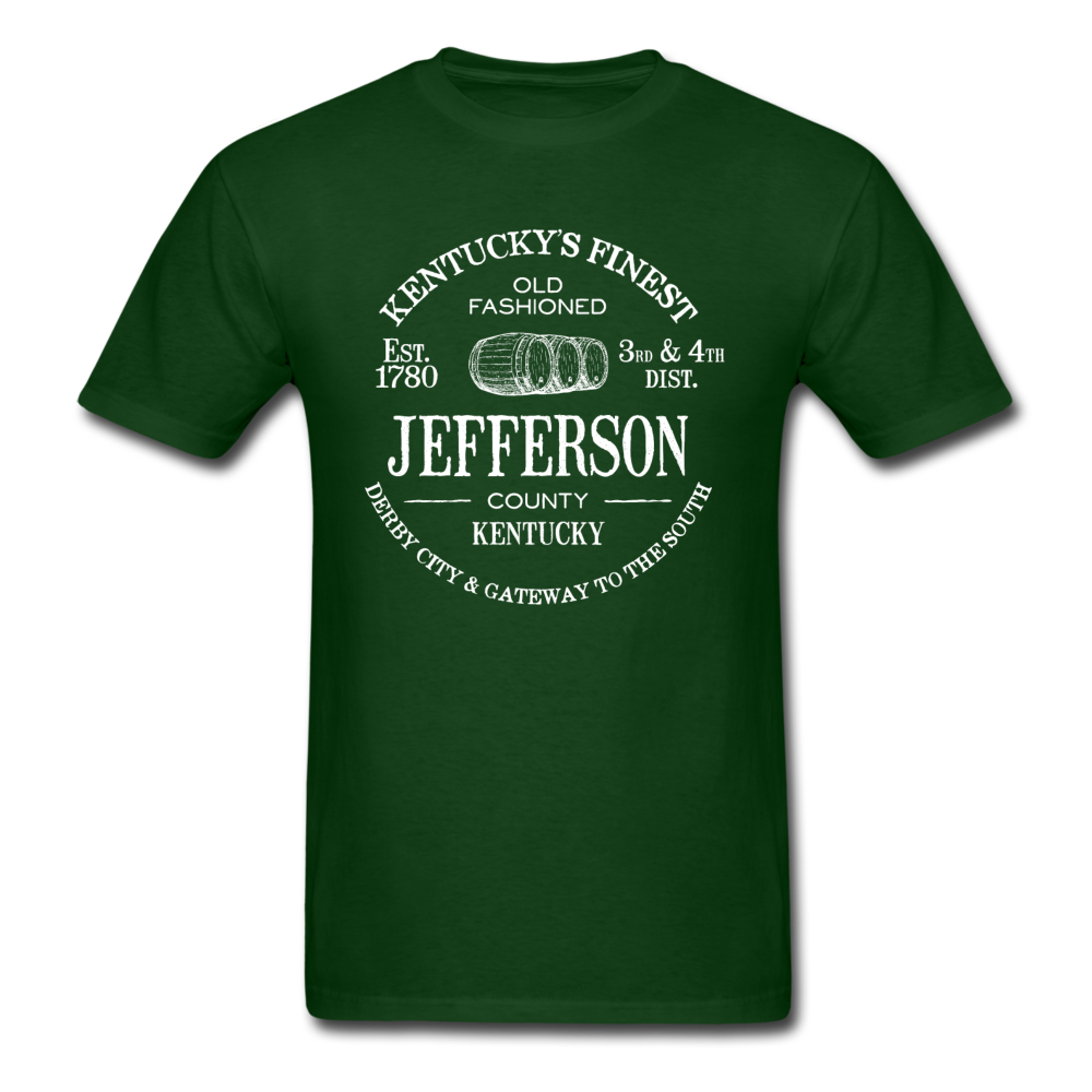 Jefferson County Vintage KY's Finest T-Shirt - forest green