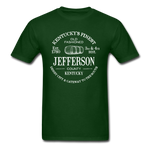 Jefferson County Vintage KY's Finest T-Shirt - forest green