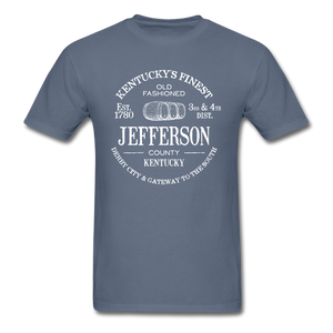 Jefferson County Vintage KY's Finest T-Shirt - denim