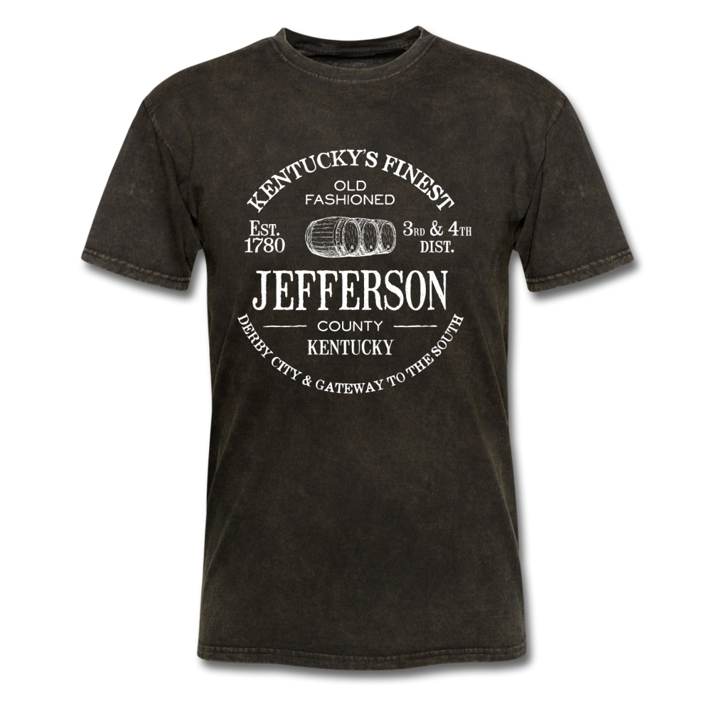 Jefferson County Vintage KY's Finest T-Shirt - mineral black