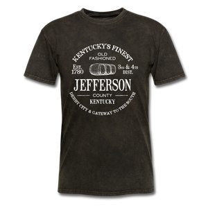 Jefferson County Vintage KY's Finest T-Shirt - mineral black