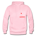 Madison County Map Hoodie - light pink