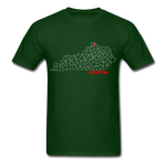 Kenton County Map T-Shirt - forest green