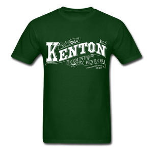 Kenton County Ornate T-Shirt - forest green
