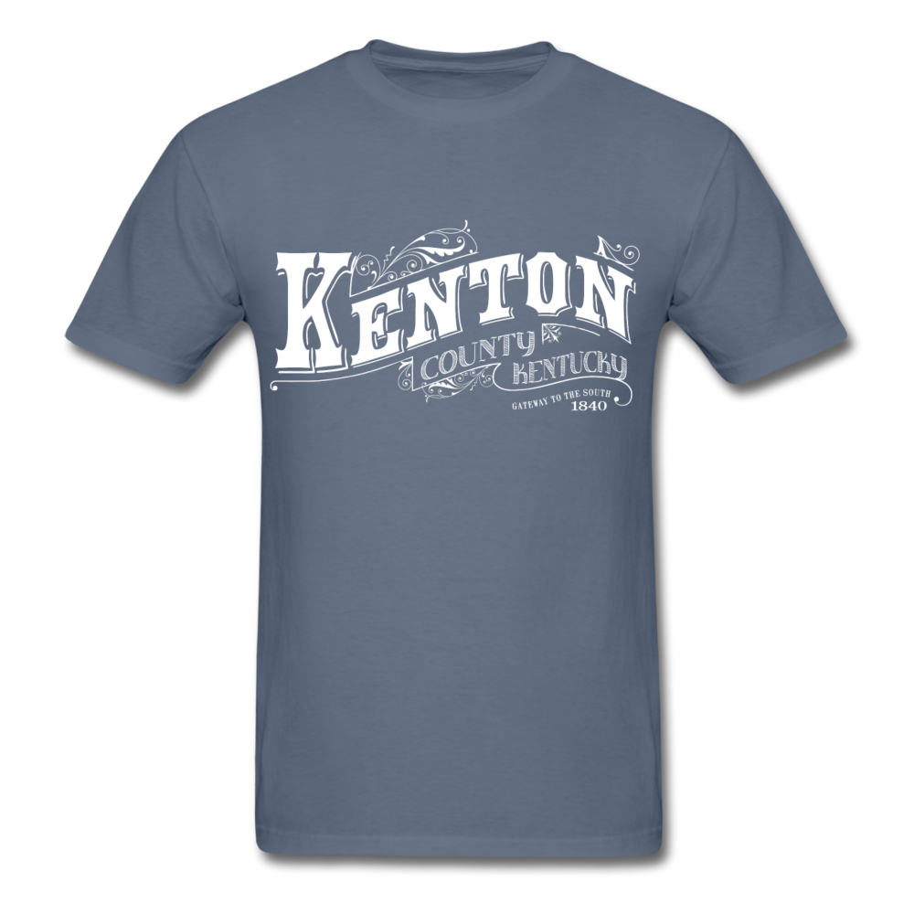 Kenton County Ornate T-Shirt - denim