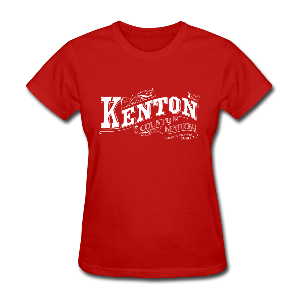 Kenton County Ornate Women's T-Shirt - red