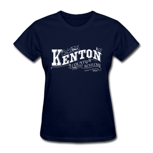 Kenton County Ornate Women's T-Shirt - navy