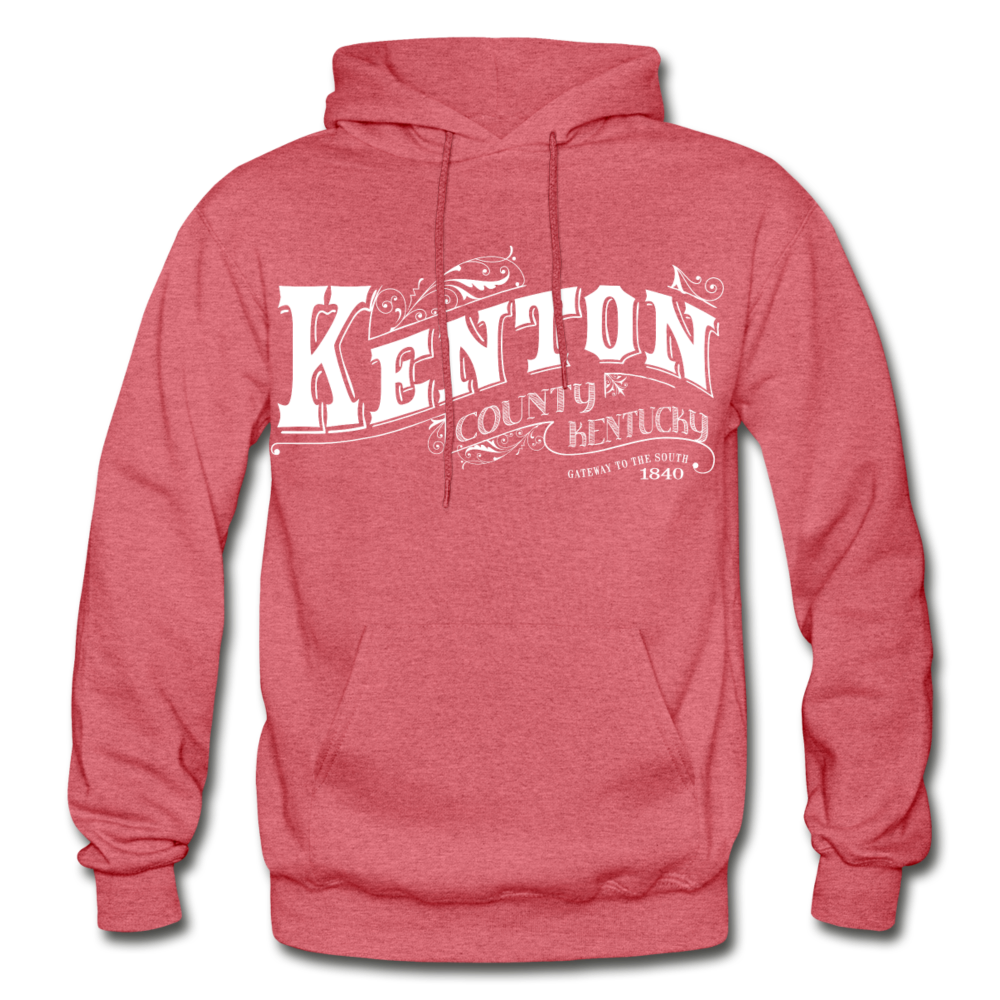 Kenton County Ornate Hoodie - heather red