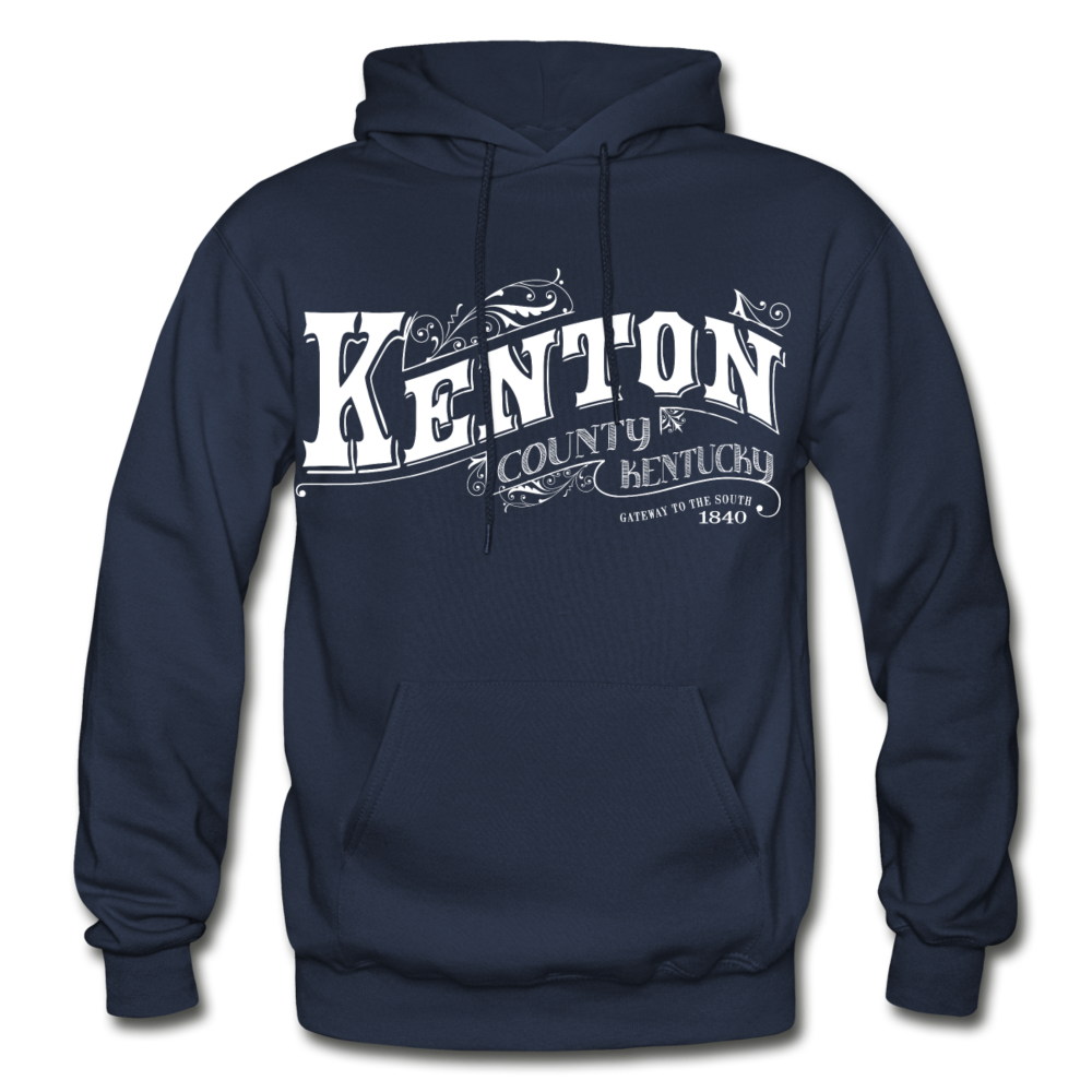 Kenton County Ornate Hoodie - navy