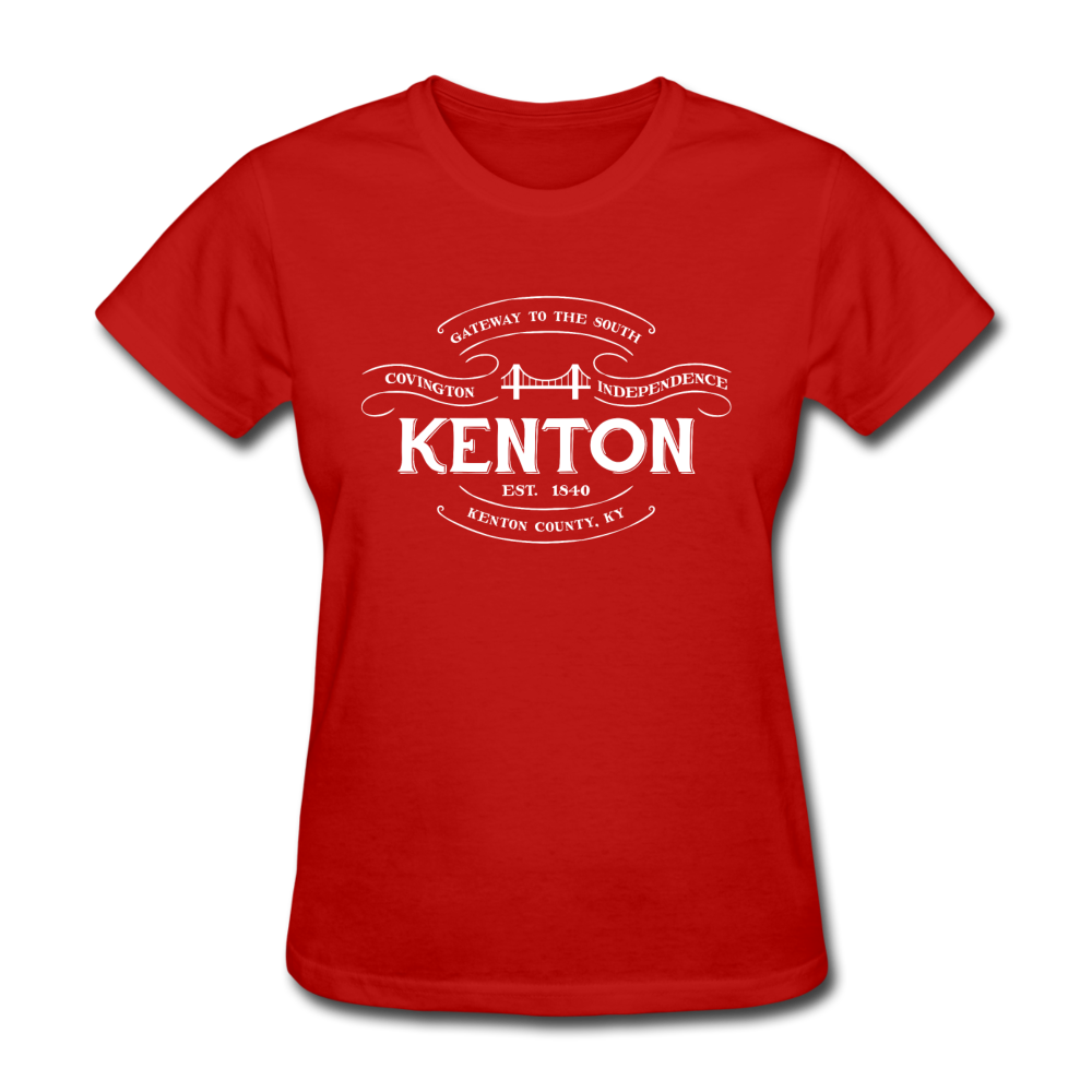 Kenton County Vintage Banner Women's T-Shirt - red