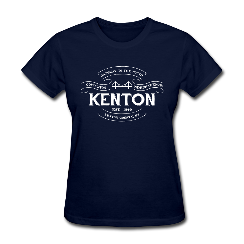 Kenton County Vintage Banner Women's T-Shirt - navy