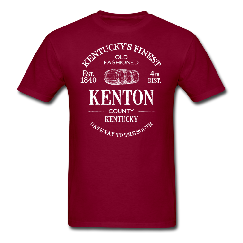 Kenton County Vintage KY's Finest T-Shirt - burgundy