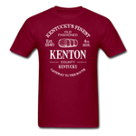 Kenton County Vintage KY's Finest T-Shirt - burgundy