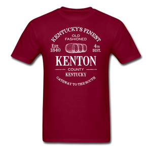 Kenton County Vintage KY's Finest T-Shirt - burgundy