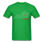 Madison County Map T-Shirt - bright green