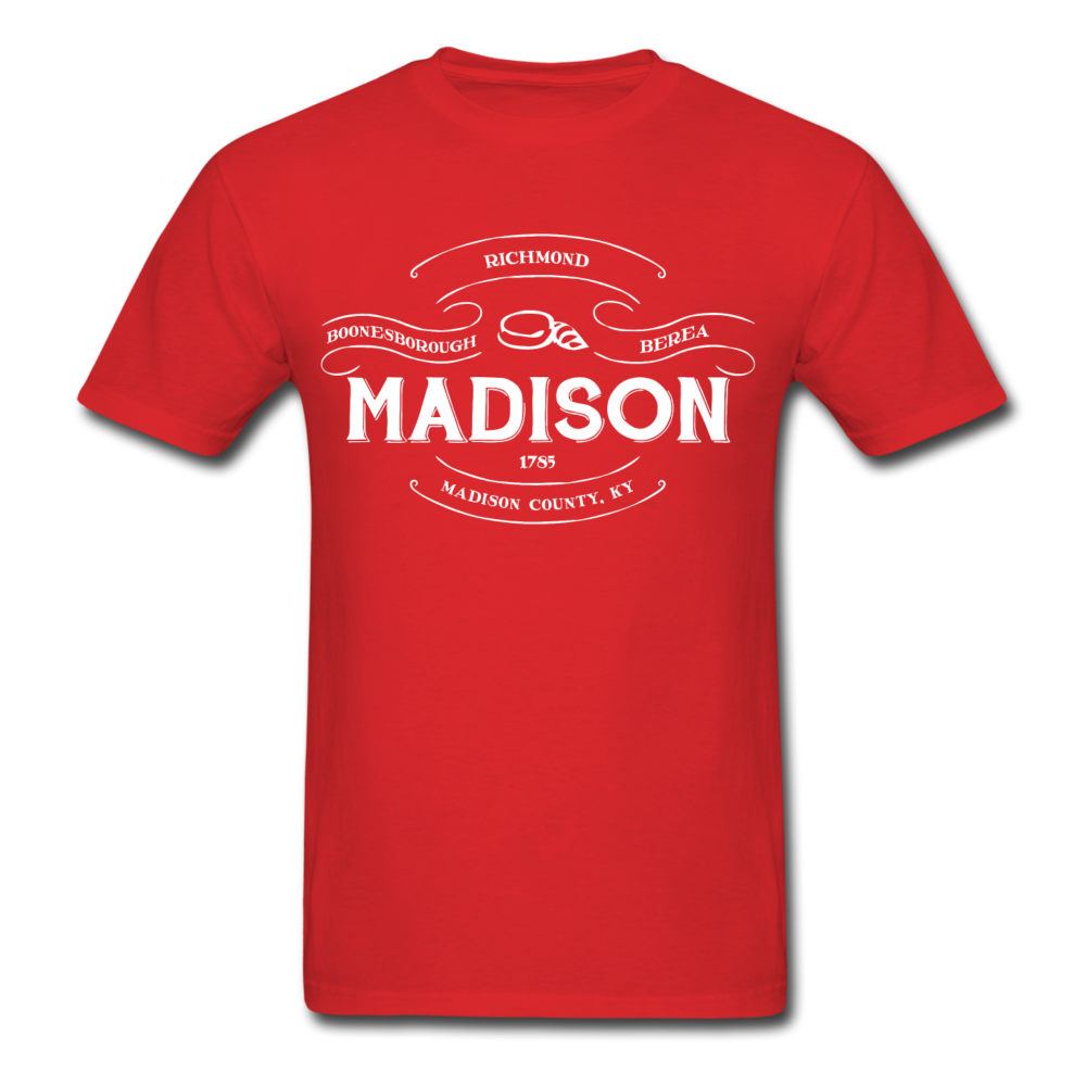 Madison County Vintage Banner T-Shirt - red