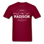 Madison County Vintage Banner T-Shirt - burgundy