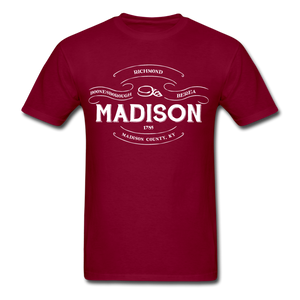 Madison County Vintage Banner T-Shirt - burgundy