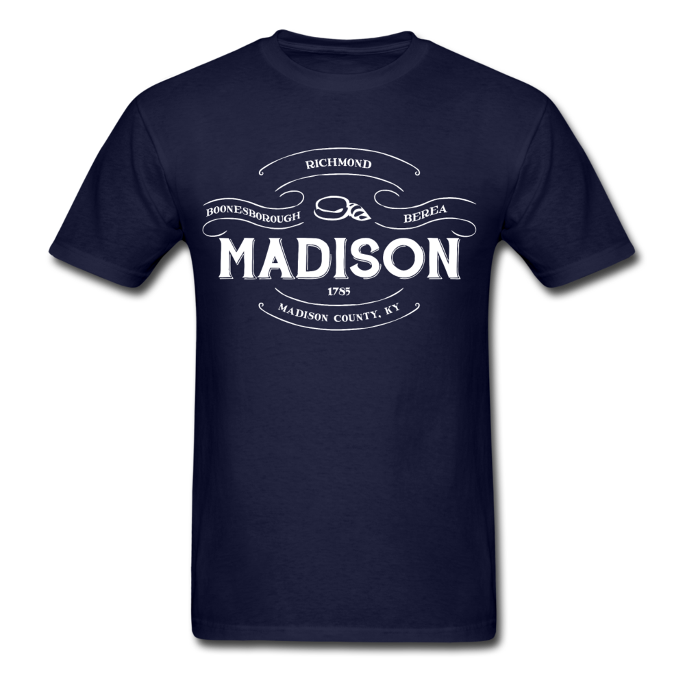 Madison County Vintage Banner T-Shirt - navy
