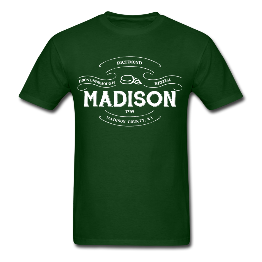 Madison County Vintage Banner T-Shirt - forest green