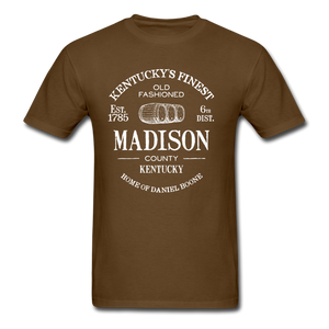 Madison County Vintage KY's Finest T-Shirt - brown